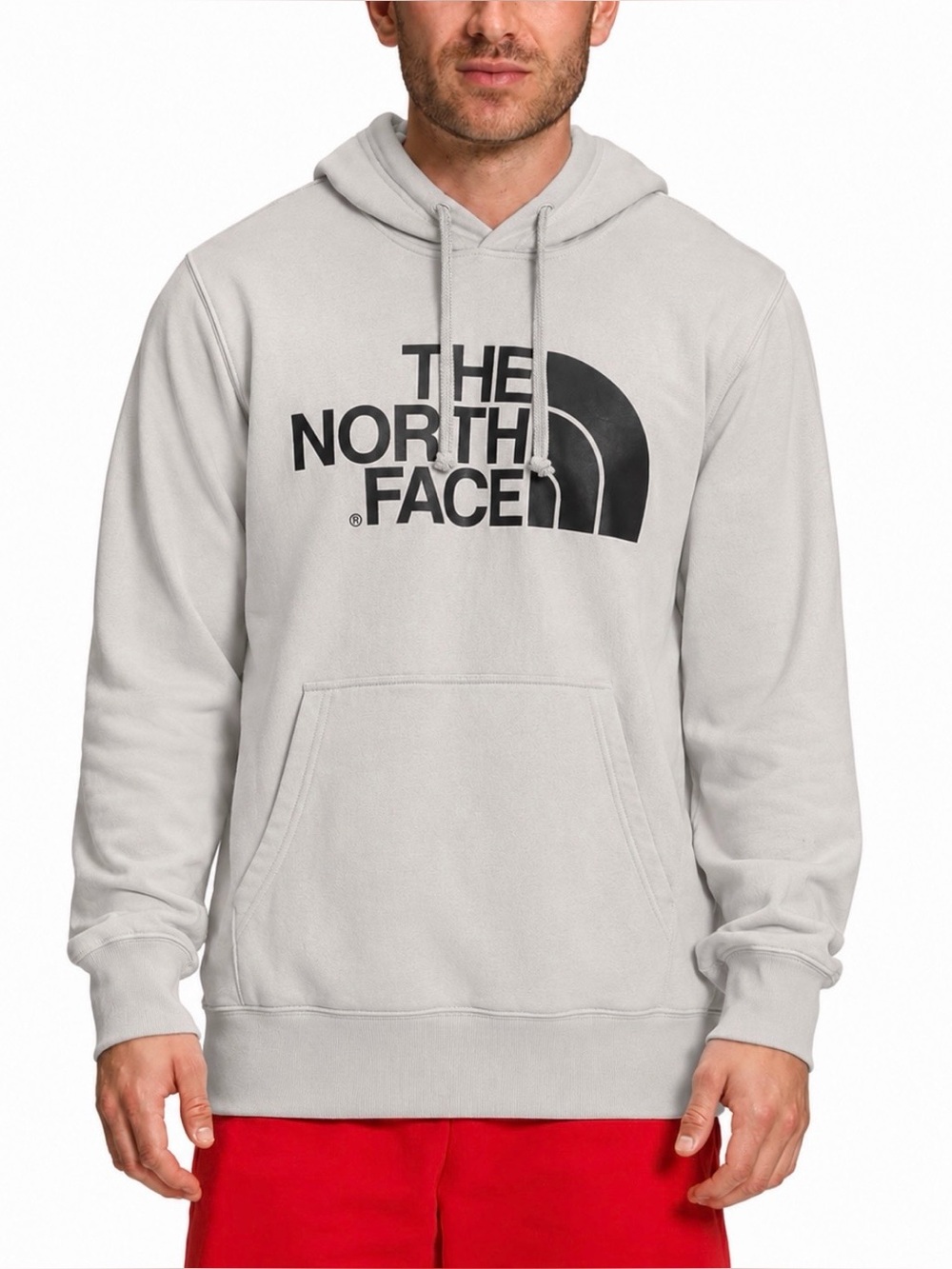 The North Face Men’s Gray Large Logo Pullover Hoodie Size Medium